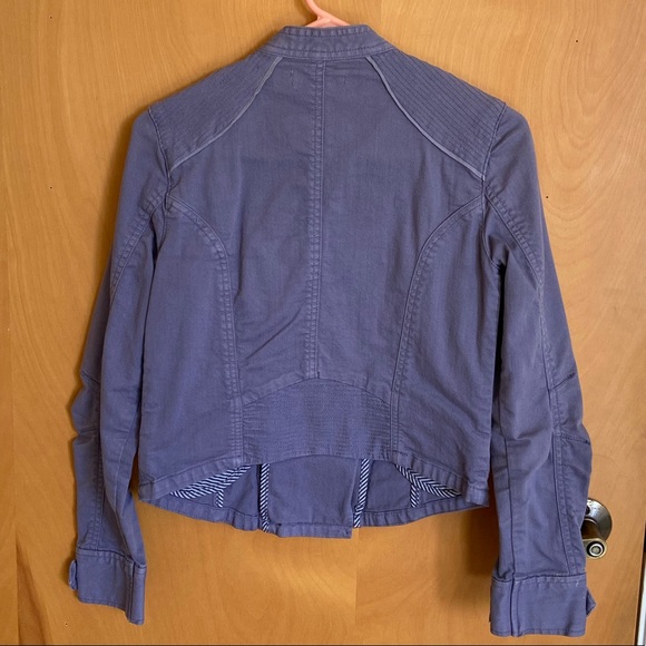 Calvin Klein Purple Moto Jacket - Picture 2 of 5